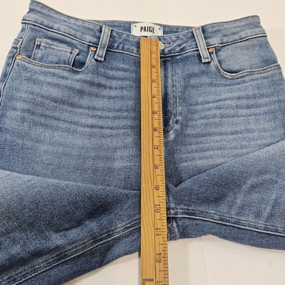 PAIGE Light Blue Cropped Jeans - Picture 5 of 12